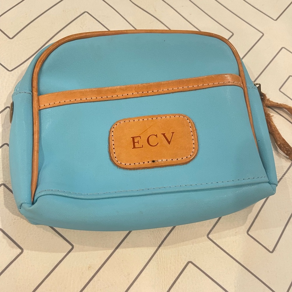 Jon Hart Blue Canvas Clutch - Picture 5 of 9